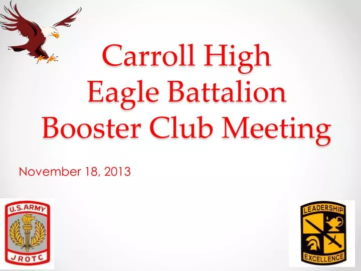 carroll high eagle battalion booster club meeting