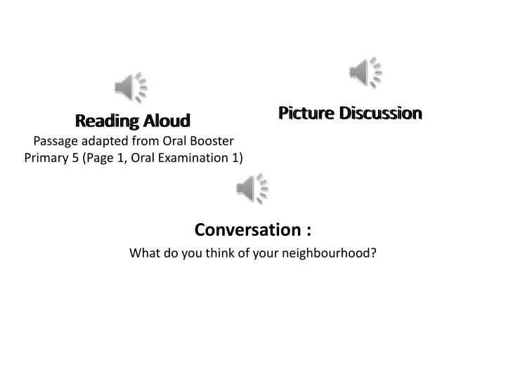 reading aloud passage adapted from oral booster primary 5 page 1 oral examination 1