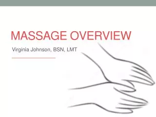 Massage Overview