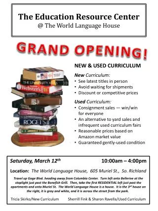 The Education Resource Center @ The World Language House