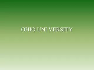 OHIO UNI VERSITY