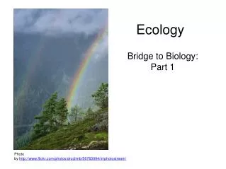 Ecology