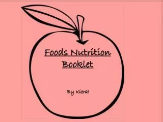 Foods Nutrition Booklet