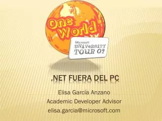 elisa garc a anzano academic developer advisor elisa garcia@microsoft com