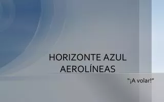 horizonte azul aerol neas