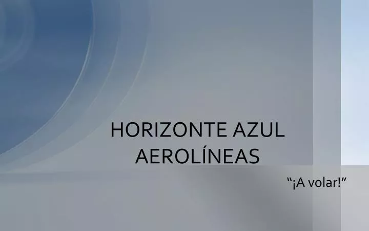 horizonte azul aerol neas