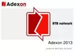 Adexon 2013 - slide 1