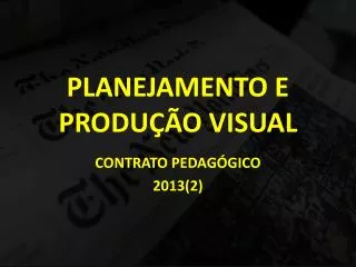 planejamento e produ o visual