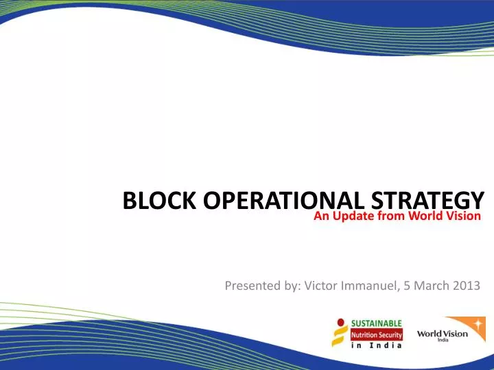 block operational strategy
