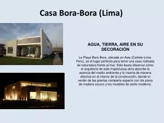 casa bora bora lima