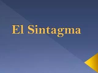 el sintagma