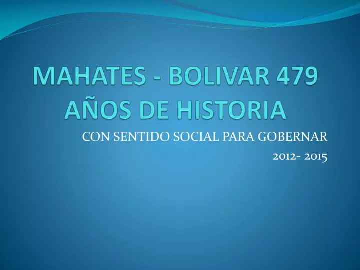 mahates bolivar 479 a os de historia