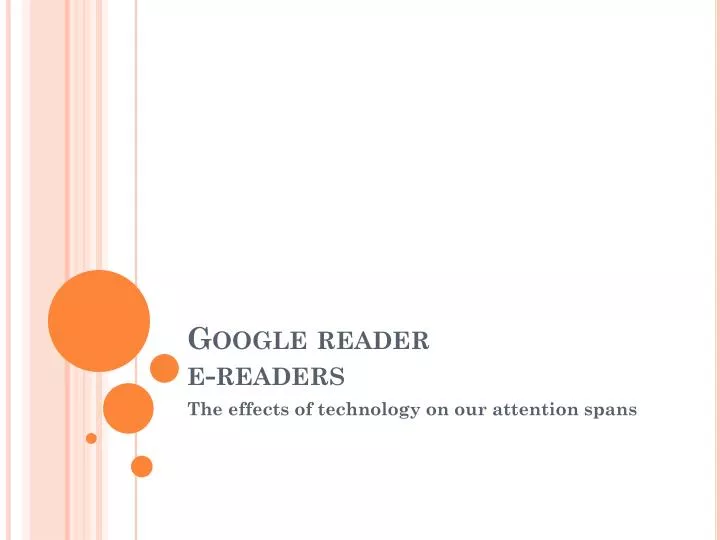 google reader e readers