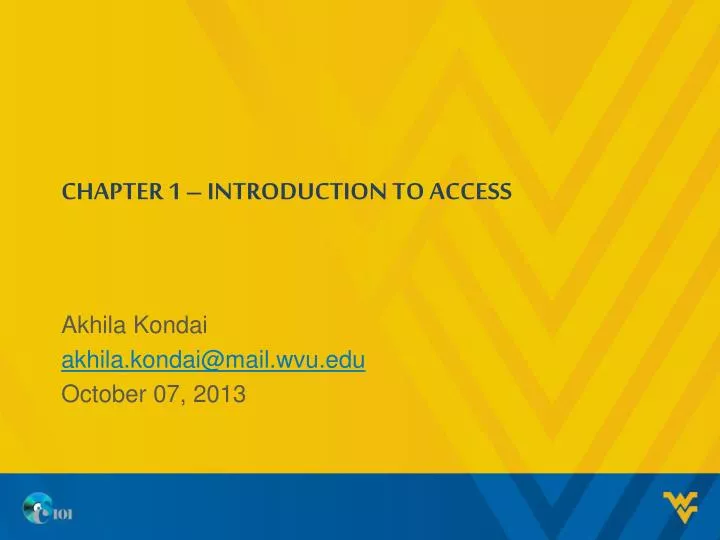 chapter 1 introduction to access