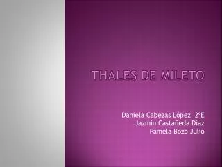 thales de mileto