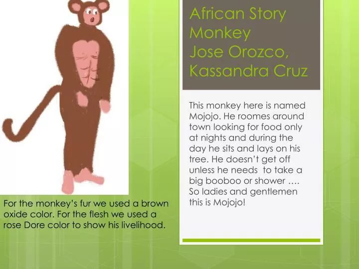 african story monkey jose orozco kassandra cruz