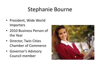 Stephanie Bourne