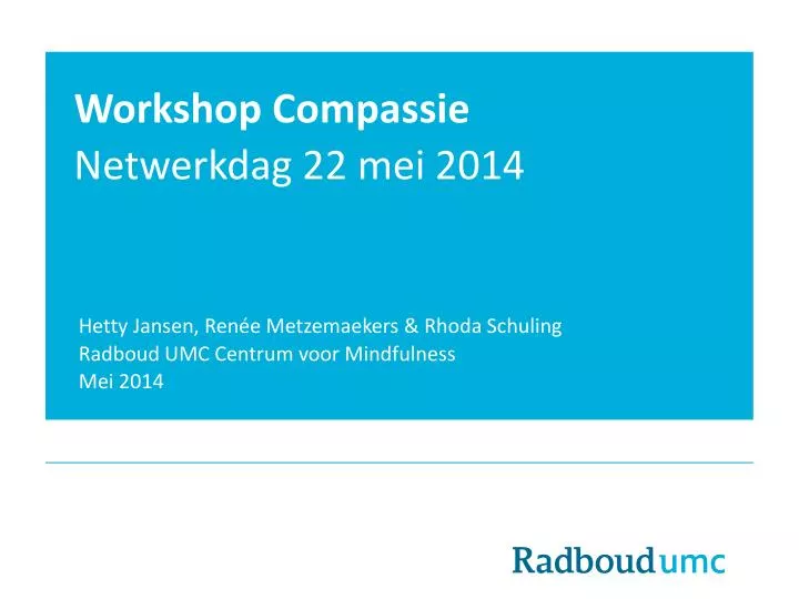 workshop compassie