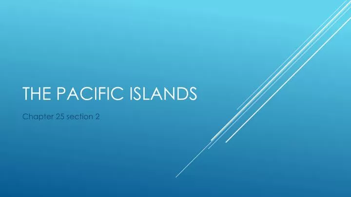 the pacific islands