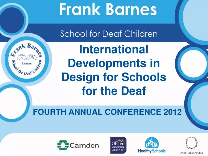 international developments in design for schools for the deaf