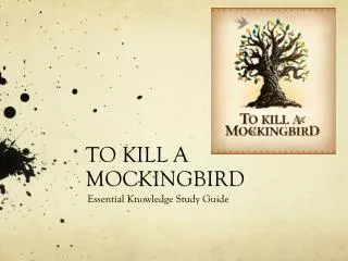 TO KILL A MOCKINGBIRD