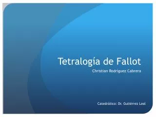 tetralog a de fallot