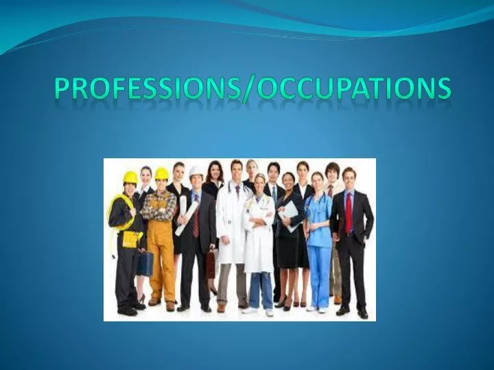 professions occupations