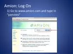 Amion : Log On - slide 1