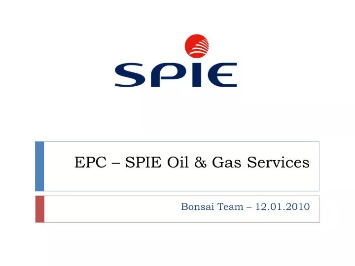 epc spie oil gas services