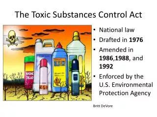 The Toxic Substances Control Act