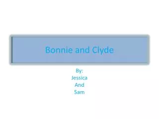 bonnie and clyde