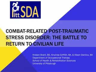 Combat-related post-traumatic Stress disorder: the battle to return to civilian life