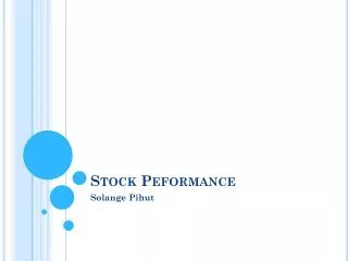 Stock Peformance