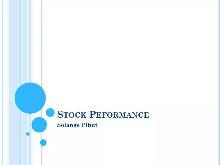stock peformance