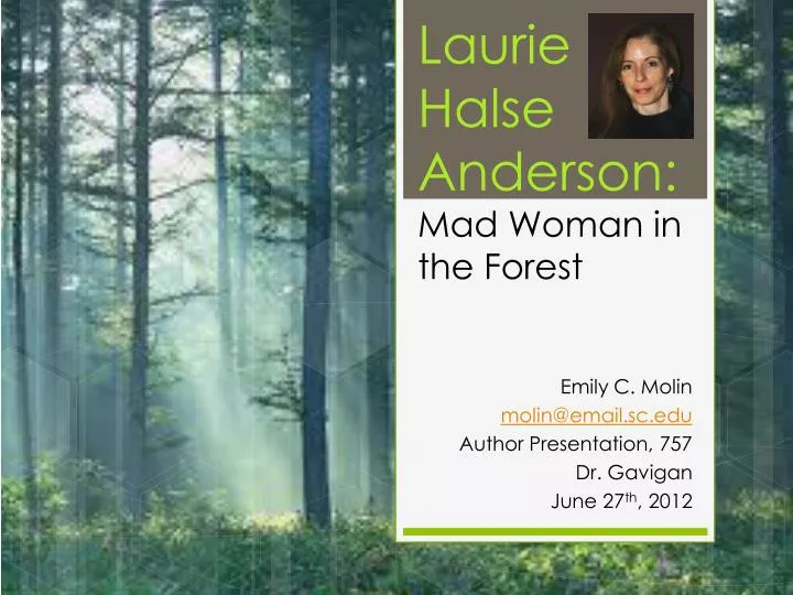 laurie halse anderson mad woman in the forest