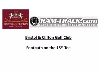 Bristol &amp; Clifton Golf Club Footpath on the 15 th Tee