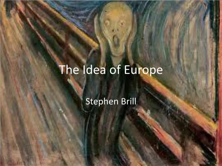 the idea of europe