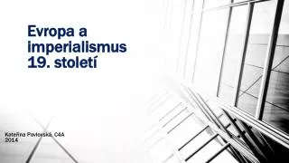 evropa a imperialismus 19 stolet