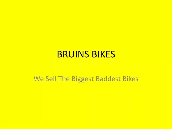 bruins bikes