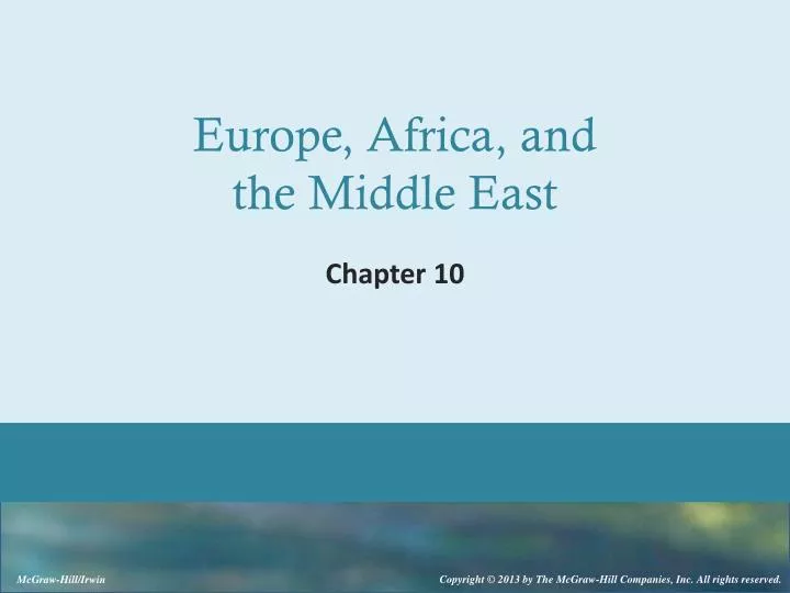 europe africa and the middle east