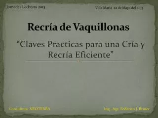 recr a de vaquillonas