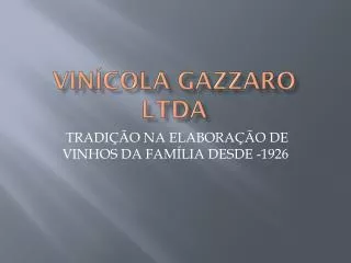 vin cola gazzaro ltda