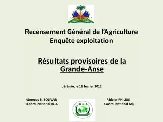 recensement g n ral de l agriculture