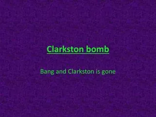 Clarkston bomb
