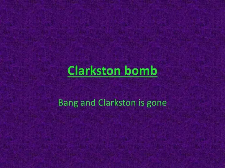 clarkston bomb
