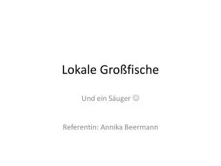 lokale gro fische