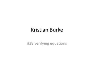 Kristian Burke