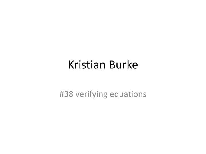 kristian burke