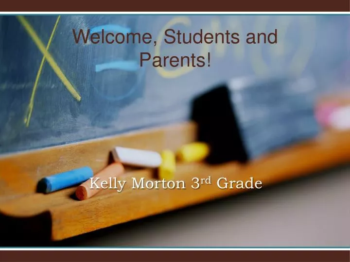 welcome students and parents