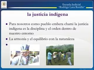 la justicia ind gena